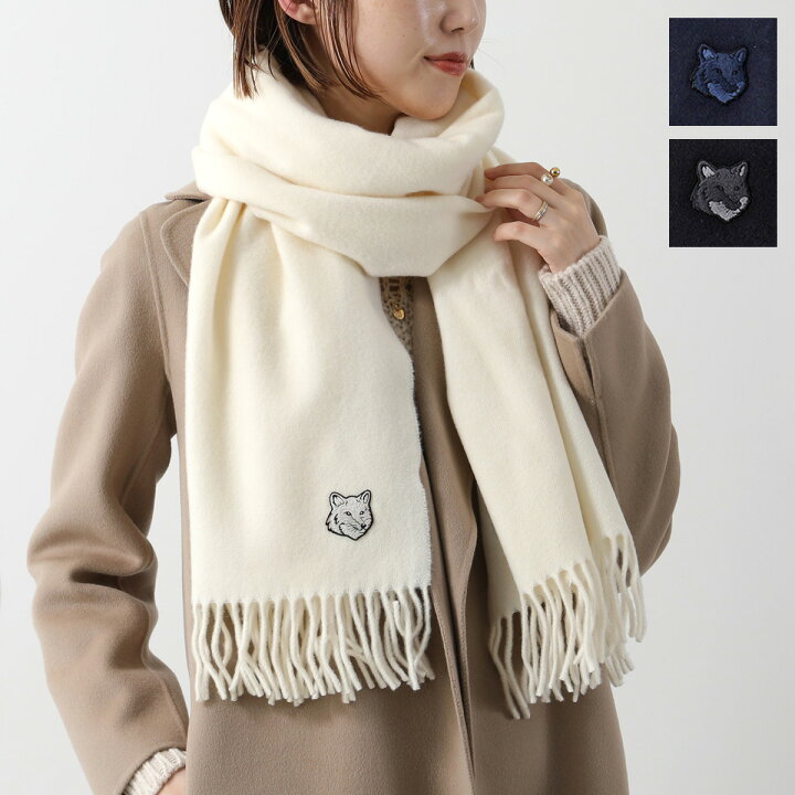 楽天市場】MAISON KITSUNE メゾンキツネ マフラー BOLD FOX HEAD SCARF 