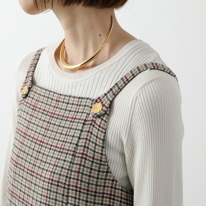 楽天市場】GANNI ガニー ワンピース Check Wool Mix Mini Dress F9695  