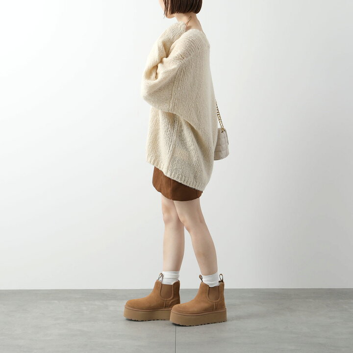 新品未使用】UGG ニューメルプラットフォームショートブーツ