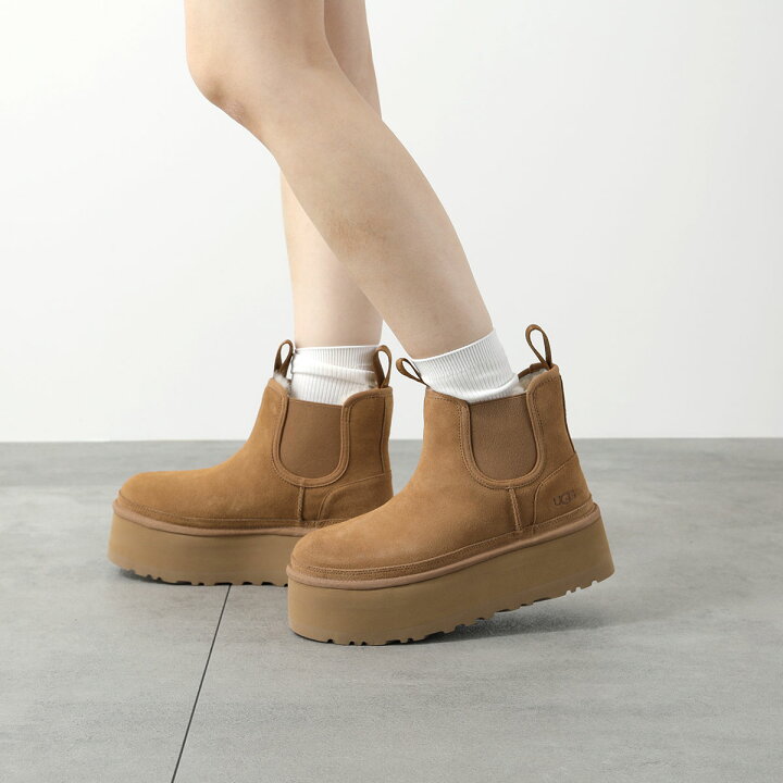 新品未使用】UGG ニューメルプラットフォームショートブーツ