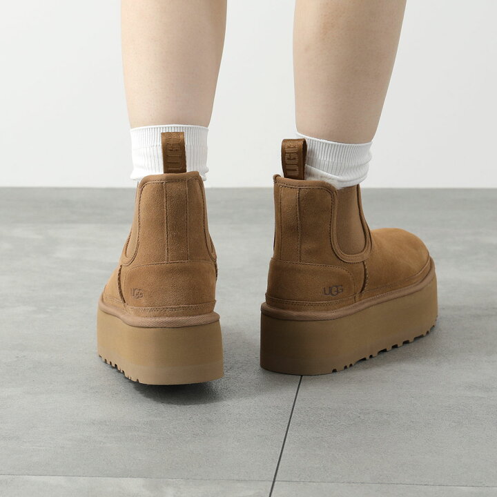 新品】アグ厚底ムートンブーツプラットフォーム5CHELSEA