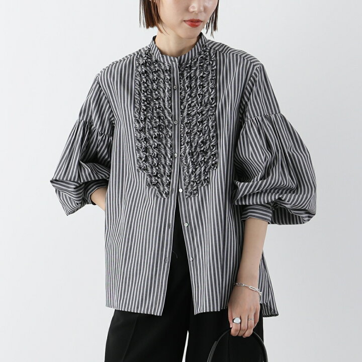 楽天市場】MARILYN MOON マリリンムーン ブラウス Modern tuck frill 