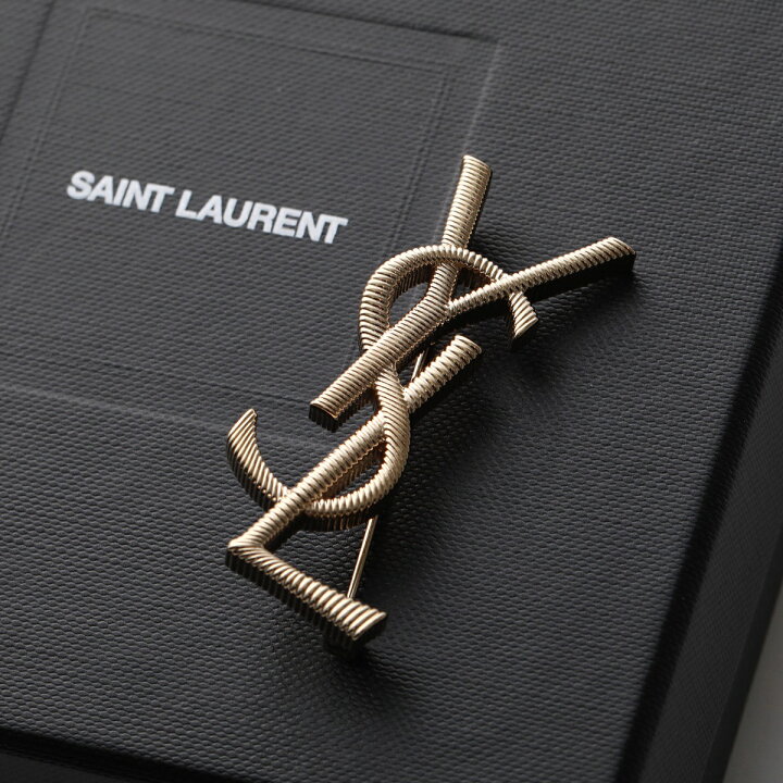 楽天市場】SAINT LAURENT サンローラン ブローチ CASSANDRE BROCHE 