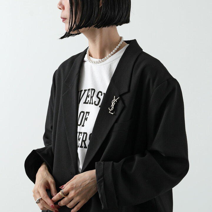 楽天市場】SAINT LAURENT サンローラン ブローチ CASSANDRE BROCHE  
