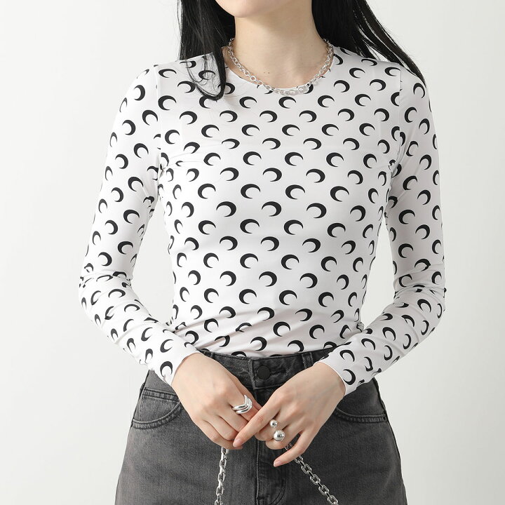 楽天市場】Marine Serre マリーン セル ロンT カットソー Moon Printed 