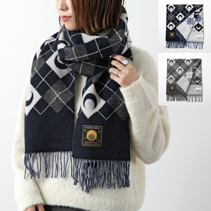 楽天市場】Marine Serre マリーン セル マフラー Scarf USA020A  