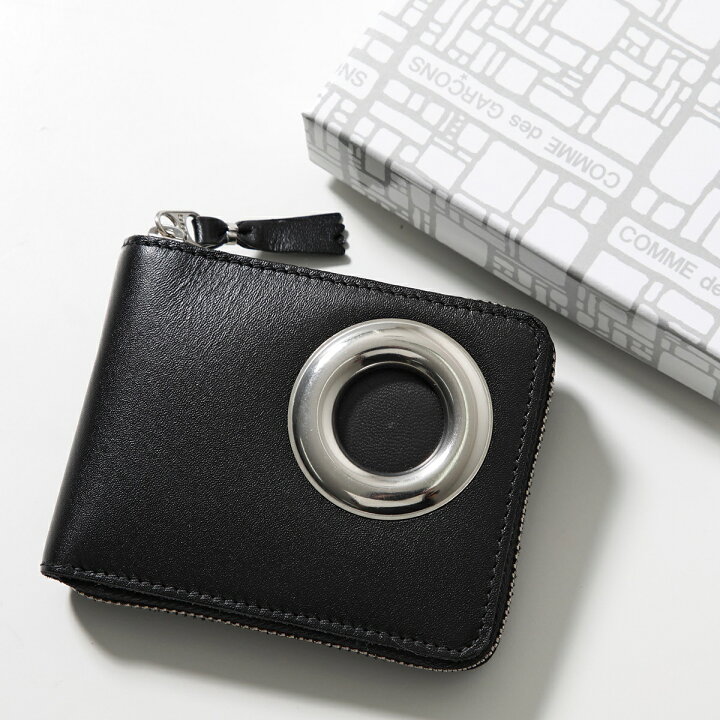 楽天市場】COMME des GARCONS コムデギャルソン 二つ折り財布 SILVER 