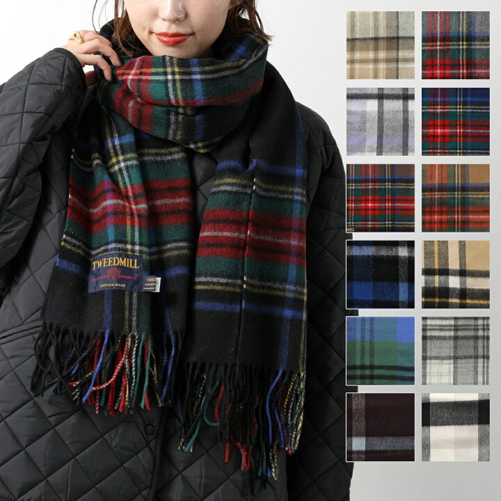 楽天市場】TWEED MILL ツイードミル マフラー Lambswool Knee throw 