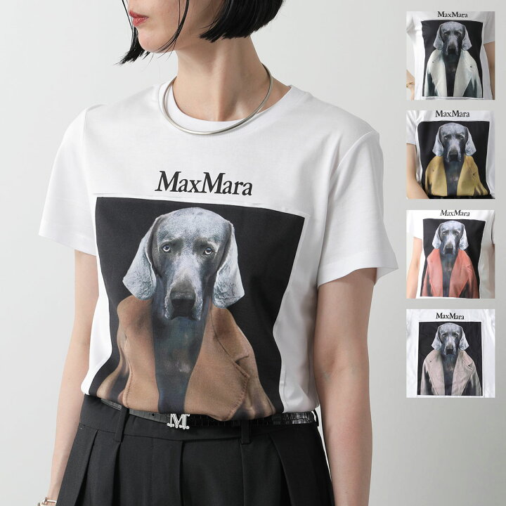 新品未使用】Max Maraドッグ プリント Tシャツ ピンク XS 楽天市場 