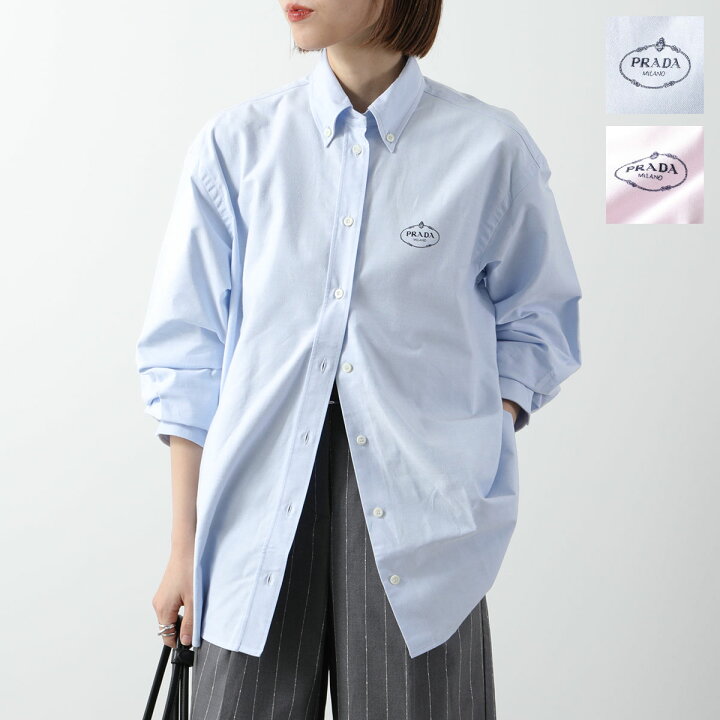 楽天市場】PRADA プラダ シャツ P497GR 14JW レディース ブラウス 長袖  