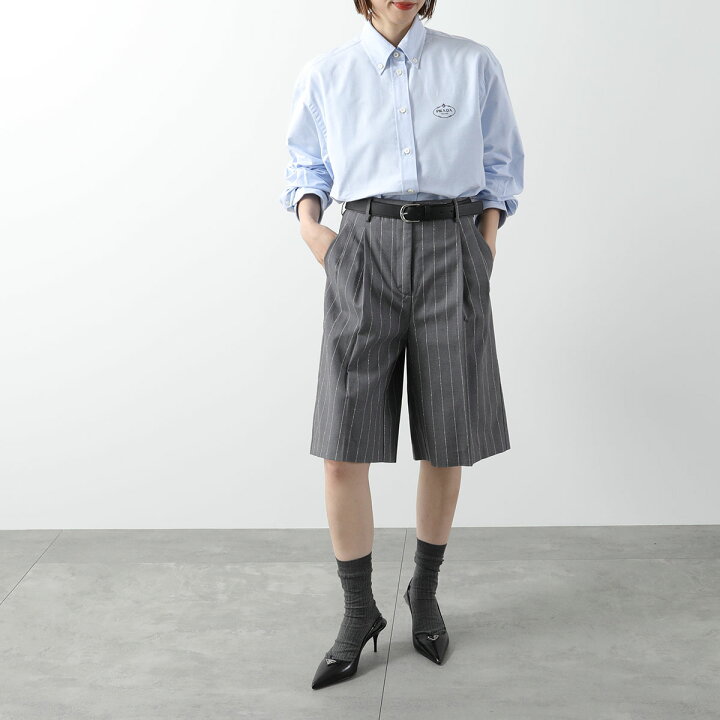 楽天市場】PRADA プラダ シャツ P497GR 14JW レディース ブラウス 長袖 