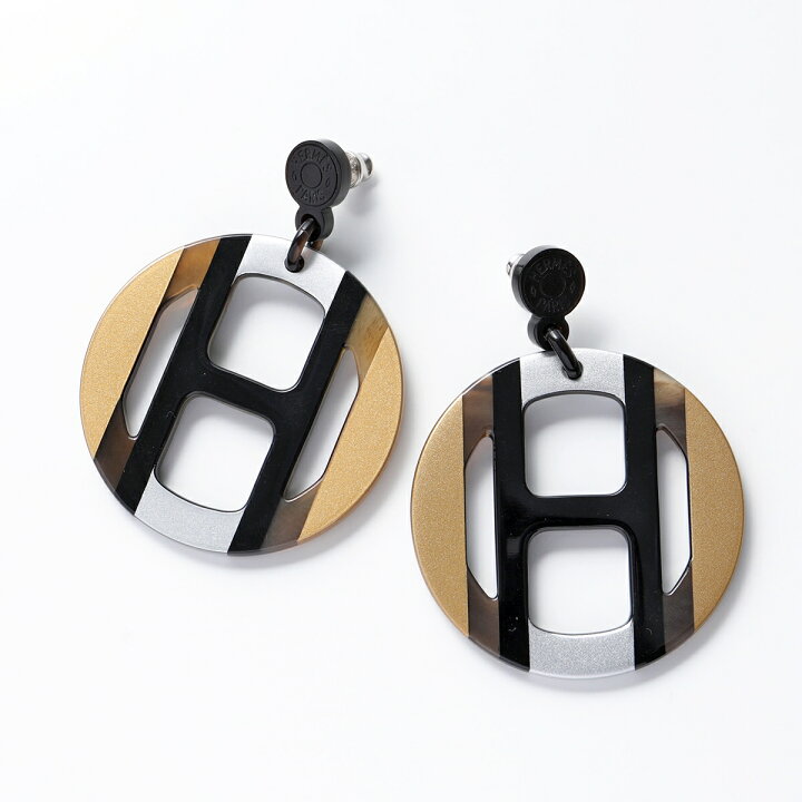 楽天市場】HERMES エルメス ピアス H EQUIPE アッシュ エキップ  