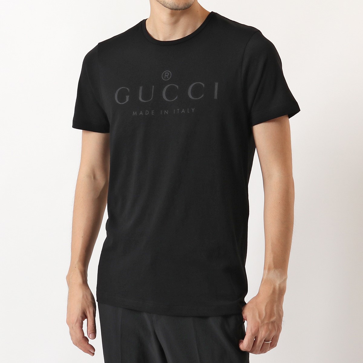 GUCCI グッチ 441685 X3A80 クルーネック 半袖 Tシャツ カットソー 1000 メンズ | インポートセレクト musee