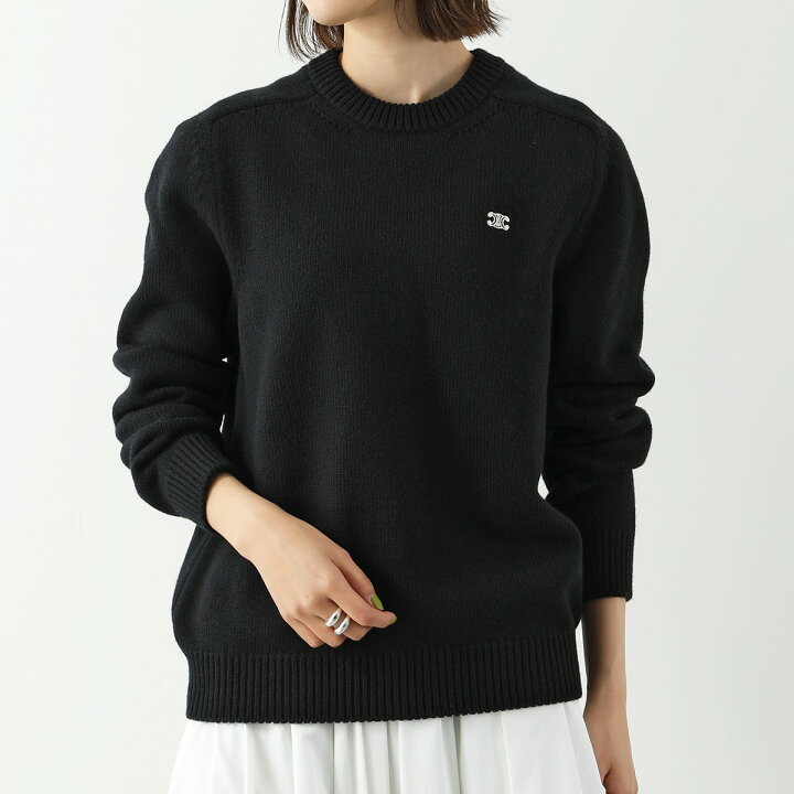 楽天市場】CELINE セリーヌ ニット PULL COL ROND BOXY TRIOMPHE 