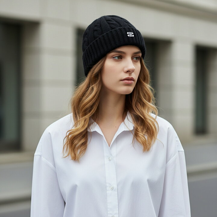 楽天市場】CELINE セリーヌ ニット帽 2AD5I362W.38NO 2AD5I362W.08GC 