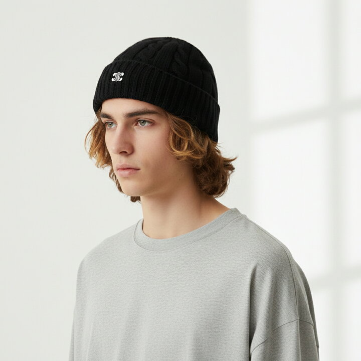 楽天市場】CELINE セリーヌ ニット帽 2AD5I362W.38NO 2AD5I362W.08GC  