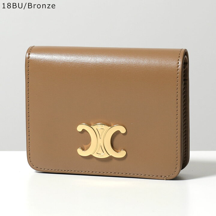 楽天市場】CELINE セリーヌ 二つ折り財布 TRIOMPHE COMPACT WALLET 