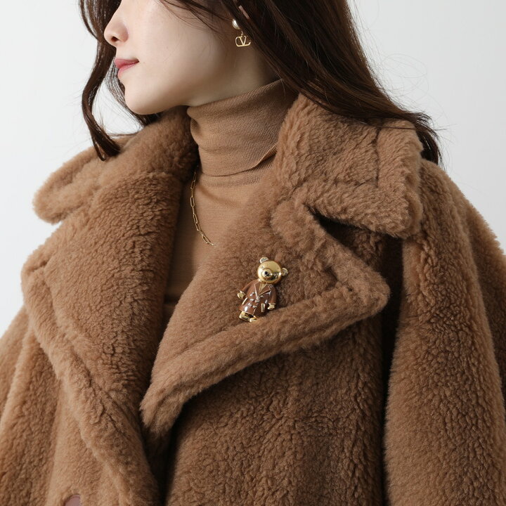 楽天市場】MAX MARA マックスマーラ ブローチ TEDDYBROOCH SHINY 