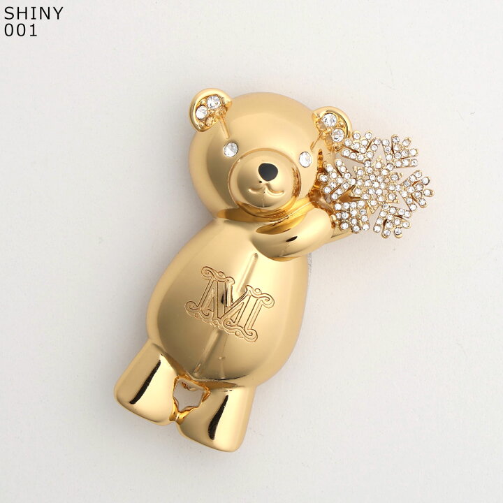 楽天市場】MAX MARA マックスマーラ ブローチ TEDDYBROOCH SHINY  