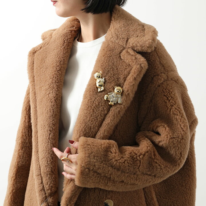 楽天市場】MAX MARA マックスマーラ ブローチ TEDDYBROOCH SHINY 