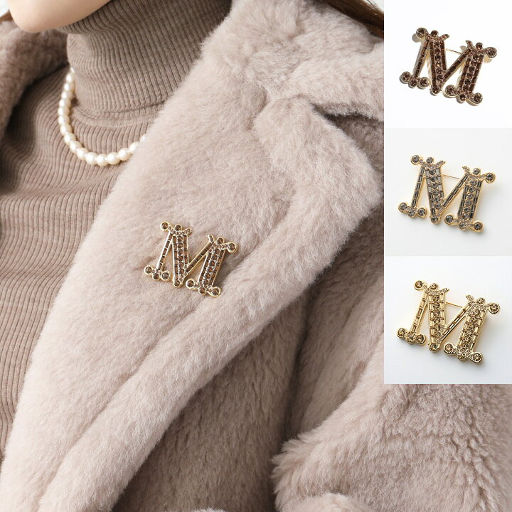 楽天市場】MAX MARA マックスマーラ ブローチ BATH2 MBROOCH バス  