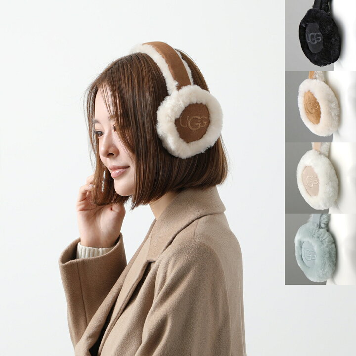 楽天市場】UGG アグ イヤーマフ W EMBROIDERED LOGO EARMUFF 20955  
