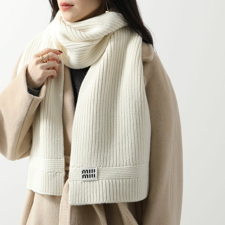 楽天市場】MIUMIU ミュウミュウ マフラー 5FS048 2F8S レディース  