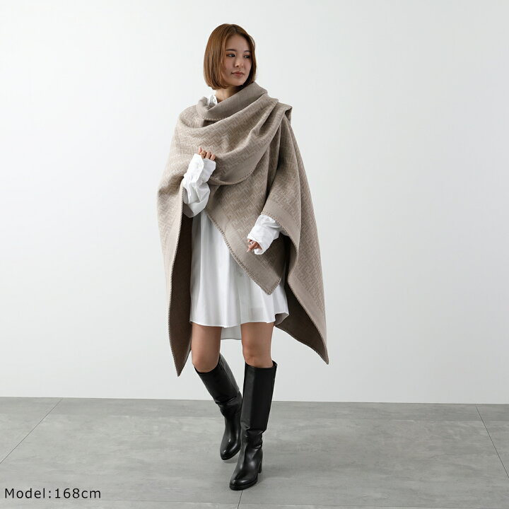 楽天市場】FENDI フェンディ ポンチョ FXX776 ASFX レディース ケープ  