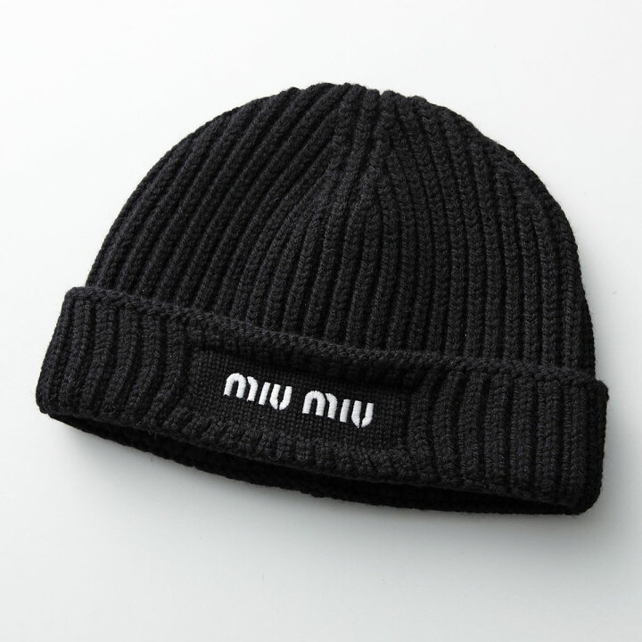 楽天市場】MIUMIU ミュウミュウ ニット帽 5HC375 2CSF レディース  