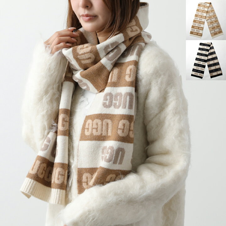 楽天市場】UGG アグ マフラー Graphic Logo Scarf グラフィック ロゴ 