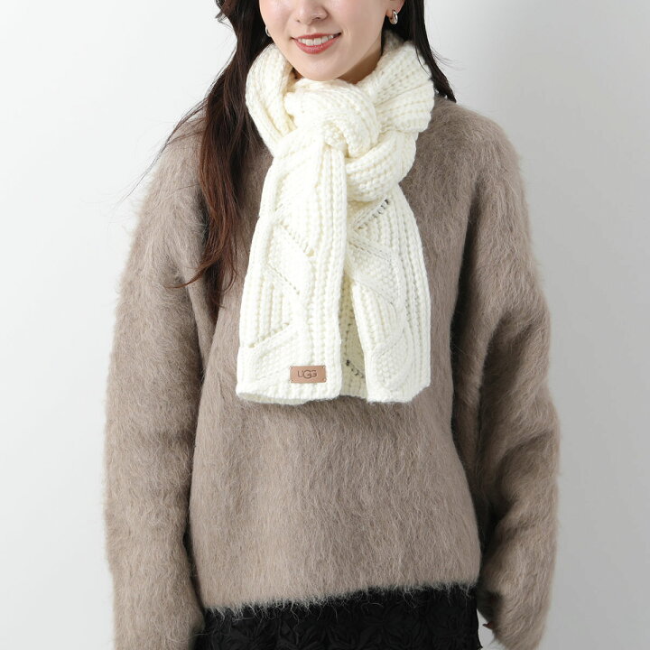 楽天市場】UGG アグ マフラー W CABLE SCARF ケーブル スカーフ 101013