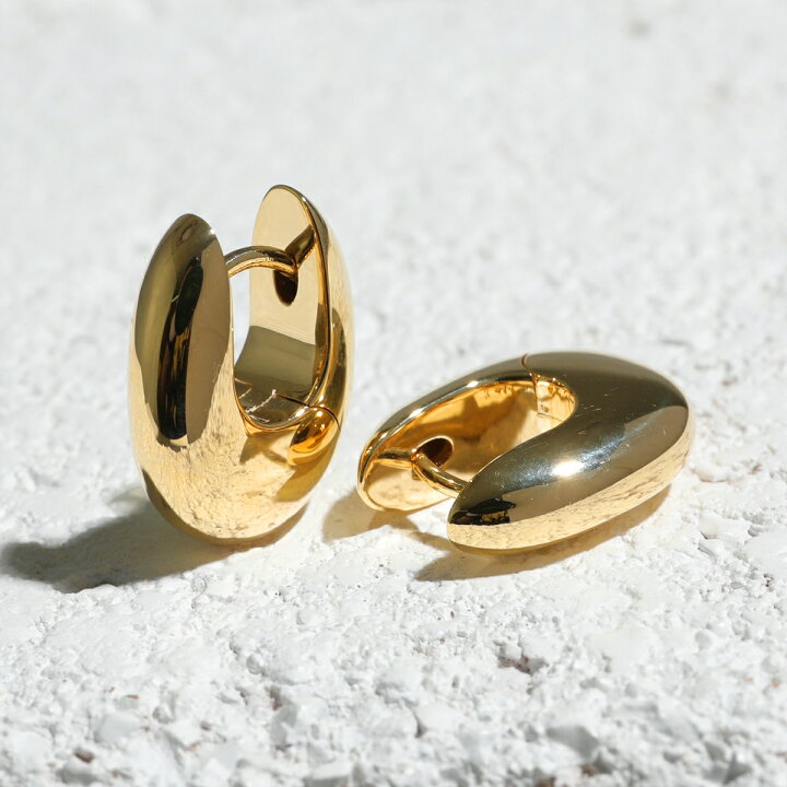 楽天市場】TOMWOOD トムウッド ピアス Pebble Hoops Small Gold ぺブル 