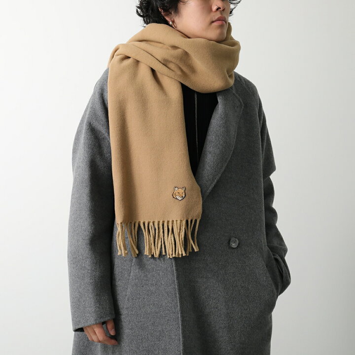 楽天市場】MAISON KITSUNE メゾンキツネ マフラー NM06201 WA0018  