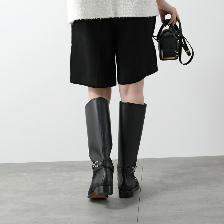 楽天市場】FERRAGAMO フェラガモ ロングブーツ SARAH サラ 726392 