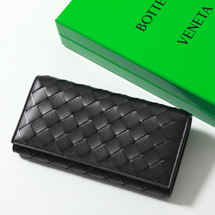 ボッテガヴェネタ BOTTEGA VENETA イントレチャート 二つ折り長財布  