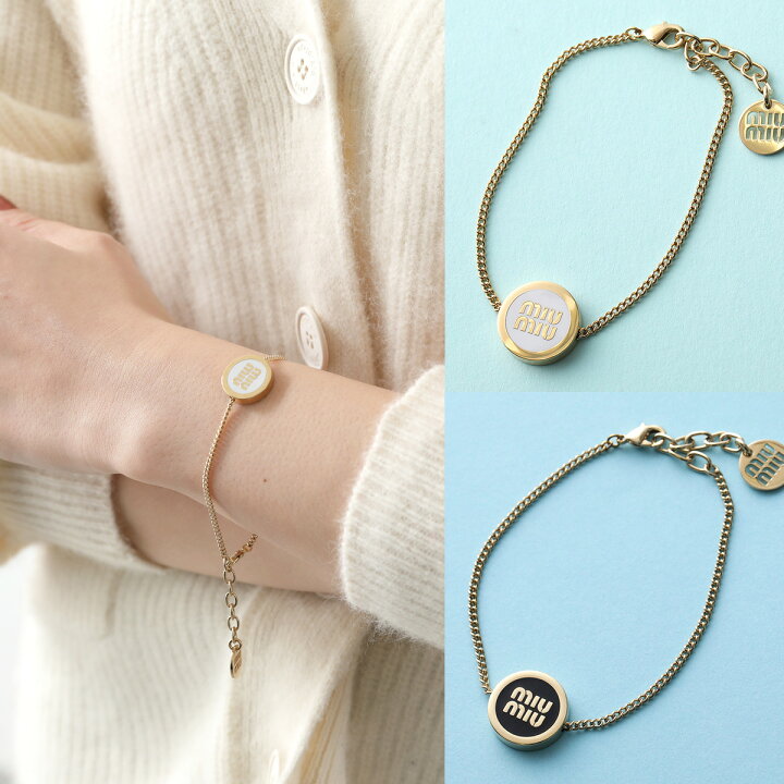 楽天市場】 MIUMIU ミュウミュウ ブレスレット 5IB507 2F6T レディース  