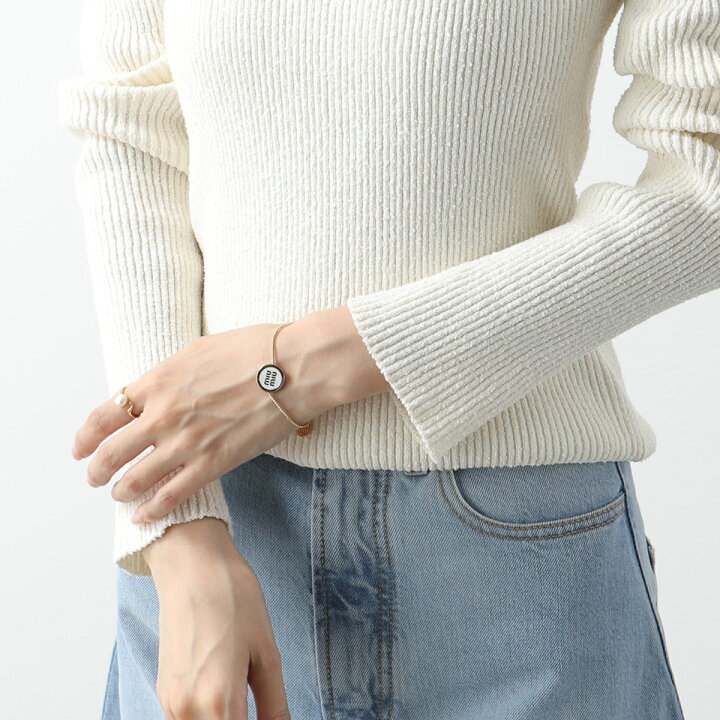 楽天市場】 MIUMIU ミュウミュウ ブレスレット 5IB507 2F6T レディース  