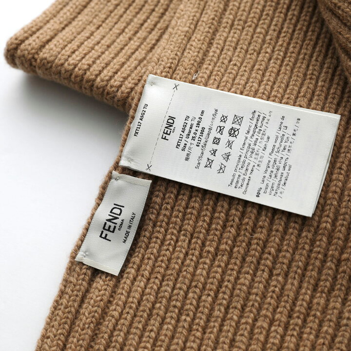楽天市場】FENDI フェンディ マフラー FXT117 ASG2 レディース リブ 