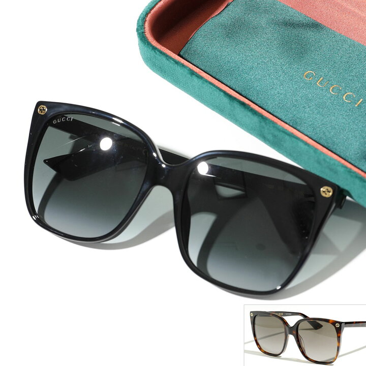 楽天市場】GUCCI グッチ サングラス GG0022S レディース スクエア型  