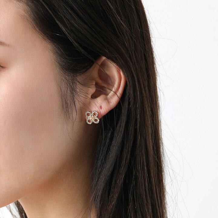 楽天市場】TORY BURCH トリーバーチ ピアス SMALL KIRA CLOVER PAVE 