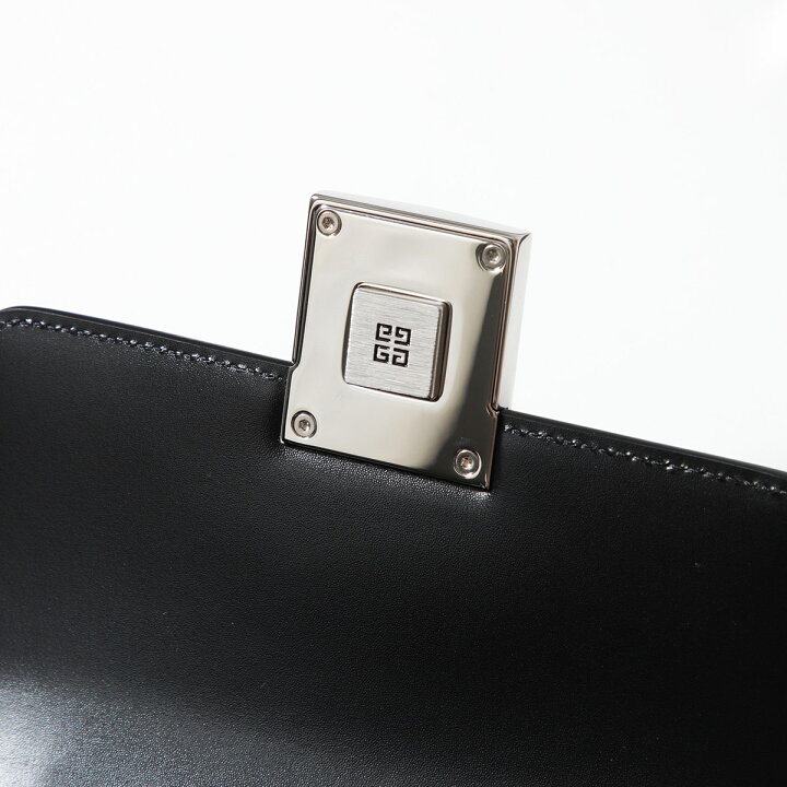 GIVENCHY ショルダーバッグ クロスボディ 斜め掛け レザー 黒 4Gロゴ 