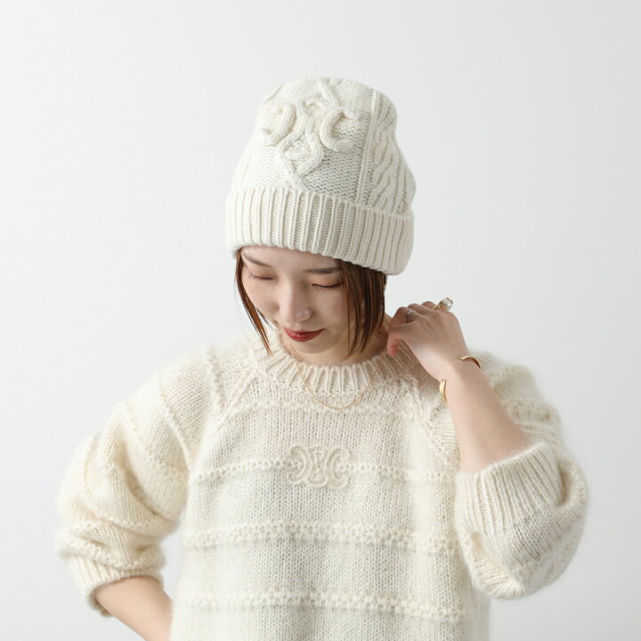 楽天市場】CELINE セリーヌ ニット帽 2AD760K34.01OW レディース  