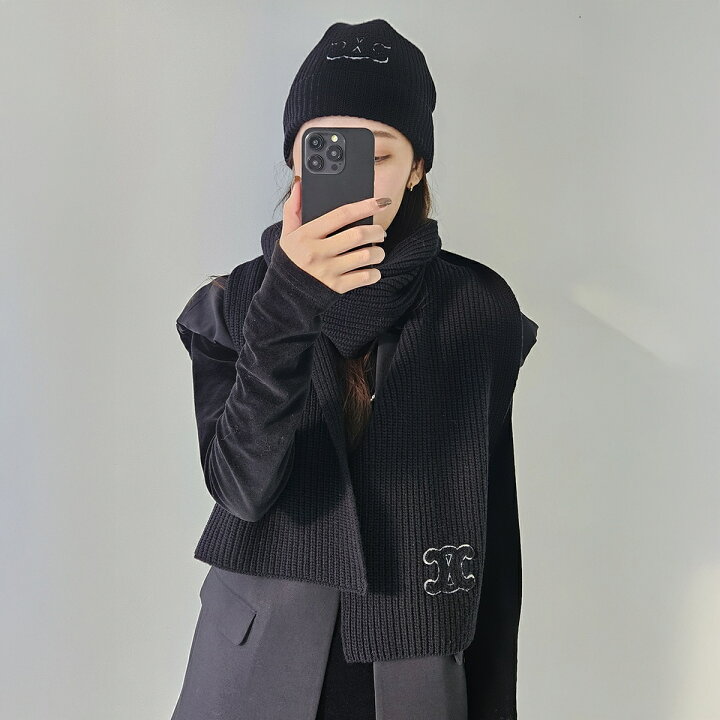 楽天市場】CELINE セリーヌ ニット帽 AA0110ZTQ.38NO レディース  