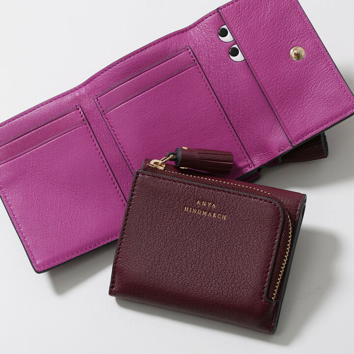 楽天市場】ANYA HINDMARCH アニヤハインドマーチ 三つ折り財布 Mini  