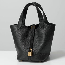 HERMES エルメス ピコタン PICOTIN LOCK PM 18 ピコタンロック H056289CC レディース トリヨンクレマンス レザー Hロゴ カデナ付き 鞄 W刻印 NOIR/GDノワール ブラック ゴールド金具