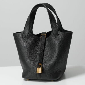 HERMES �G�����X �s�R�^�� PICOTIN LOCK PM 18 �s�R�^�����b�N H056289CC ���f�B�[�X �g�������N���}���X ���U�[ H���S �J�f�i�t�� �� W���� NOIR/GD�m���[�� �u���b�N �S�[���h����