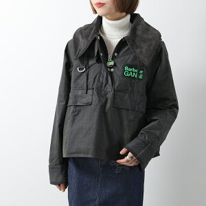 Barbour × GANNI ouA[ Kj[ R{ u] Anorak Smock AmbN XbN LWX1452 fB[X bNXWPbg vI[o[ t[ht TN11