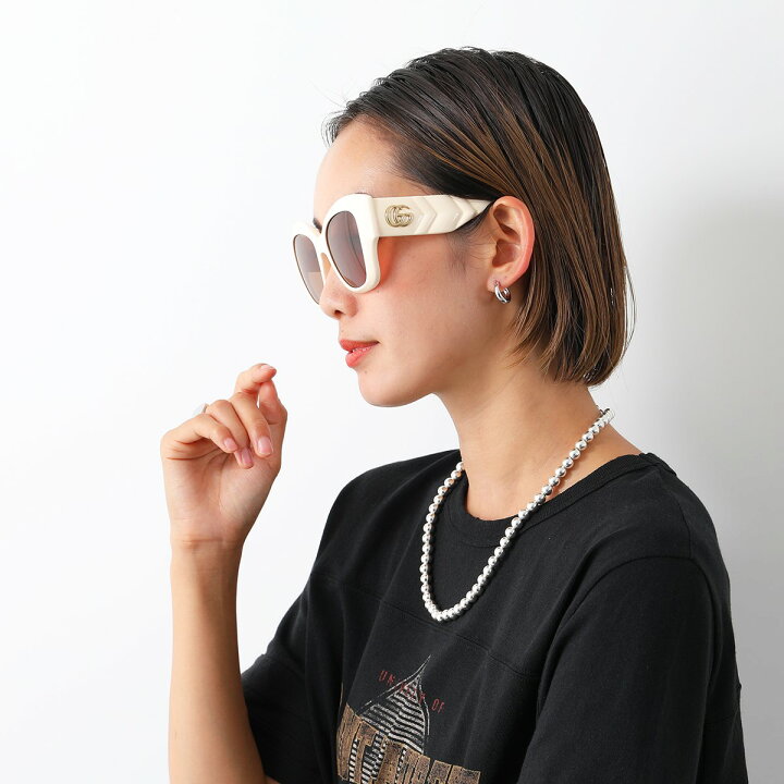 楽天市場】GUCCI グッチ サングラス GG0808S レディース キャットアイ 