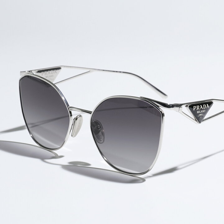 Prada プラダ SPR59V サングラス シルバー×グレー メタル×プラスチック 