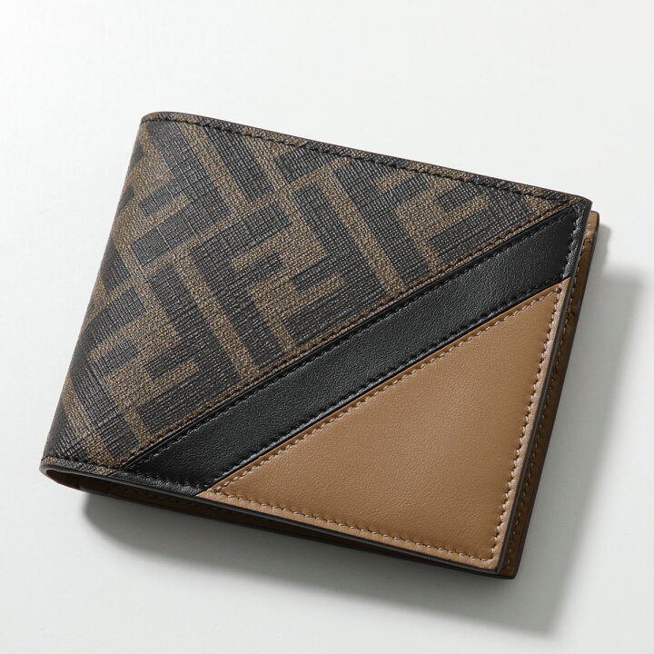 楽天市場】FENDI フェンディ 二つ折り財布 7M0001 AJF8 メンズ レザー 